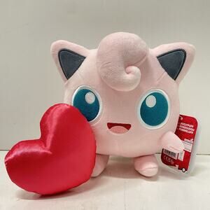 POKEMON 2026 Valentine's Day Plush 7" JIGGLYPUFF Holding Heart Stuffed Figure